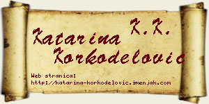 Katarina Korkodelović vizit kartica